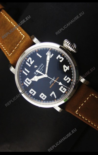 Zenith Pilot Type 20 Extra Special Swiss Replica Watch in Stainless Steel